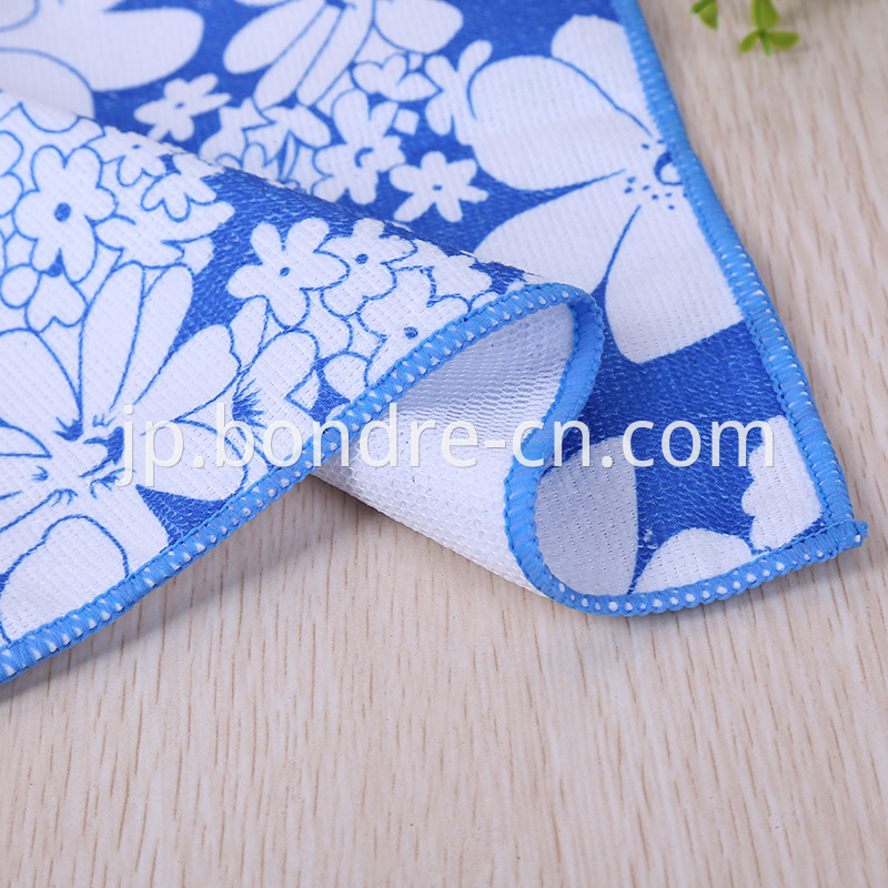 Printed Washcloth With Net 